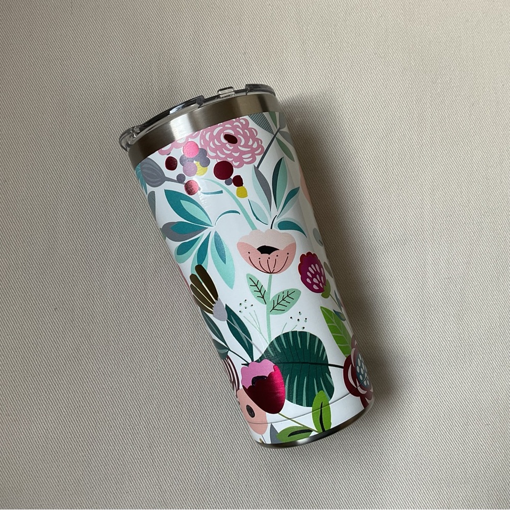 Tervis 20 oz Multicolored BPA Free Budding Bliss Double Wall Stainless Tumbler - Picture 2 of 7
